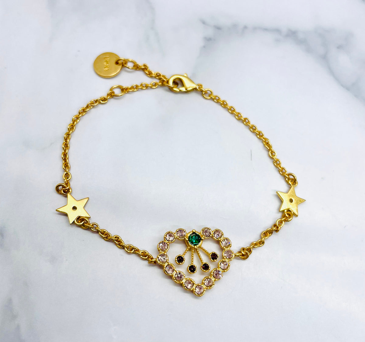 CHRISTIAN DIOR Heart Rhinestone Bracelet - Pre-Owned — 4