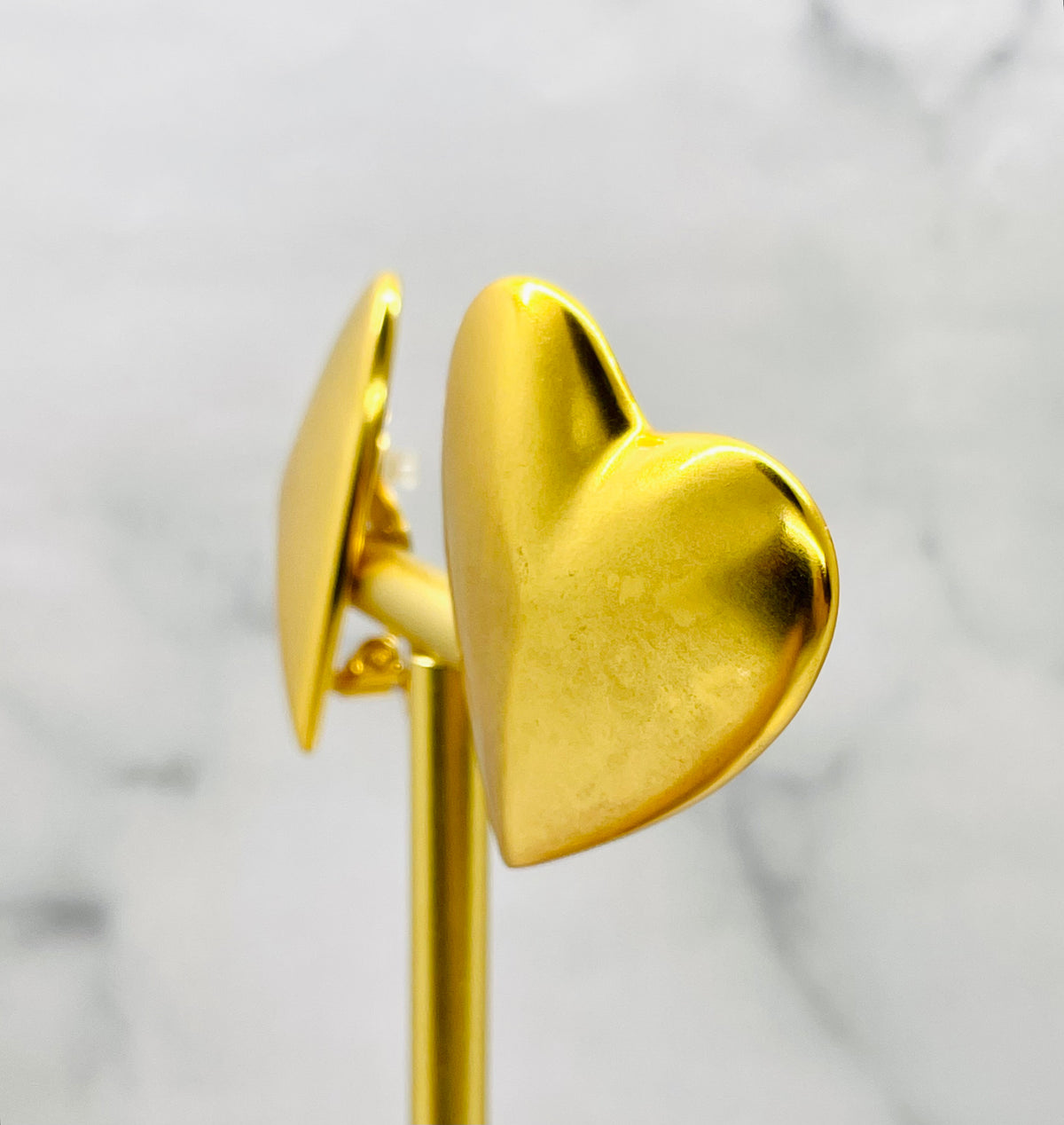 YSL YVES SAINT LAURENT Heart Clip On Earrings - Pre-Owned — 6