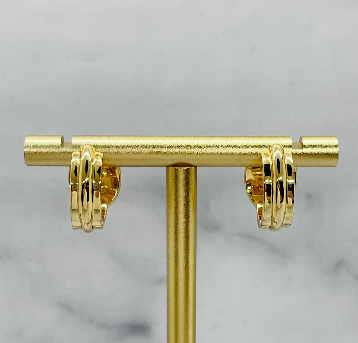 LOEWE Rhinestone Hoop Earrings - Pre-Owned — 2