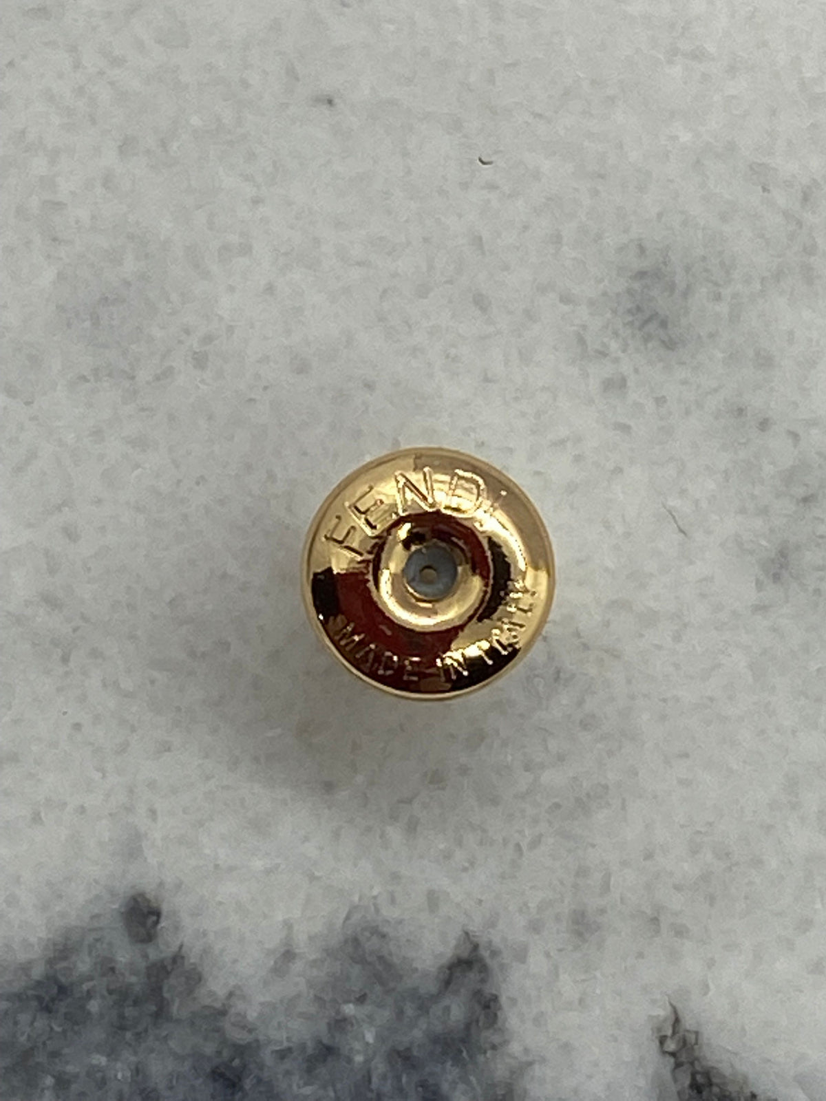 FENDACE Versace x Fendi Single Gold Safety Pin Earring - Pre-Owned — 7