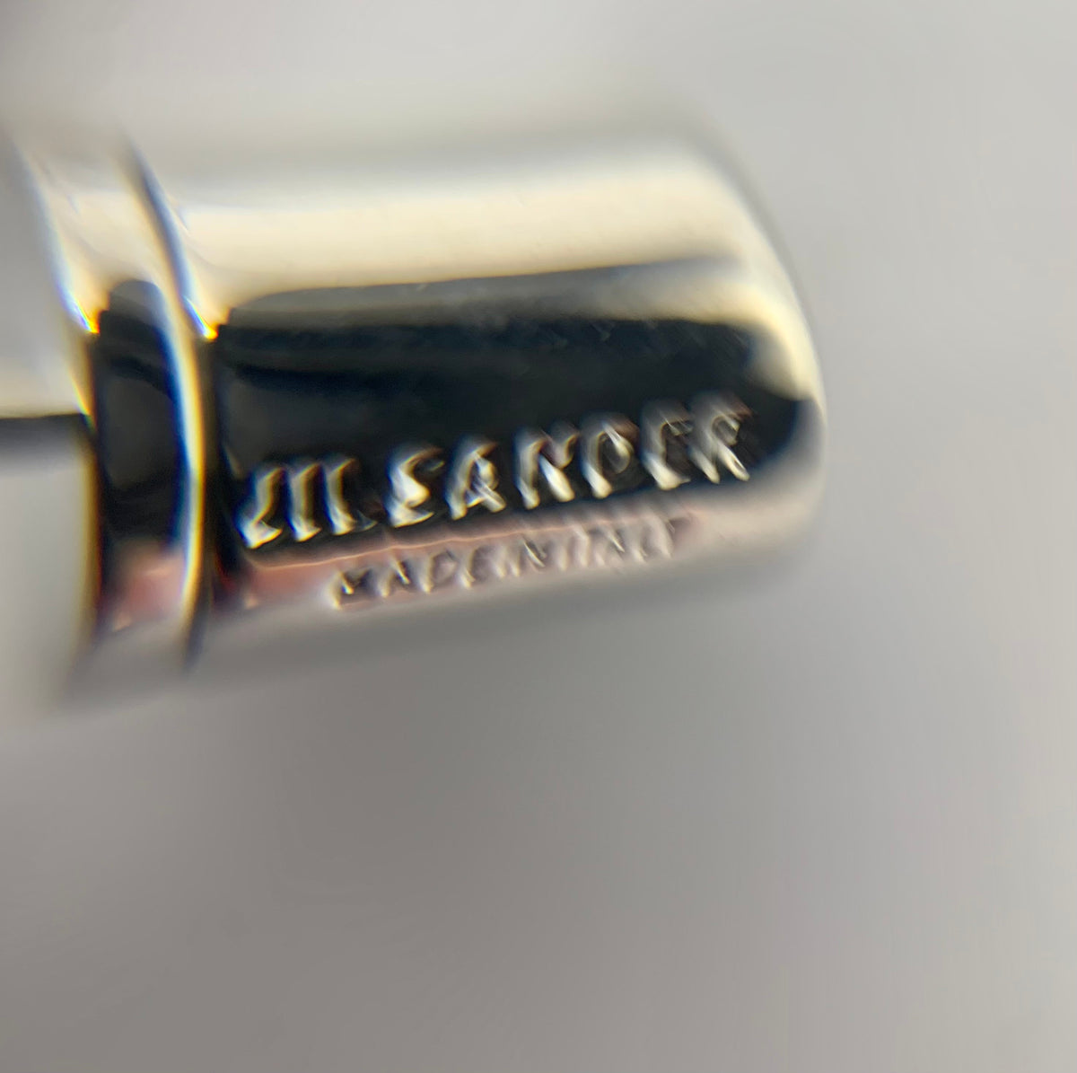 JIL SANDER Silver Tone Earrings - Pre-Owned