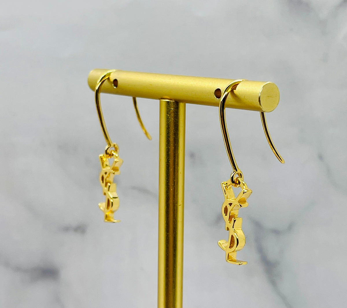 YSL YVES SAINT LAURENT Dainty Small Earrings - Pre-Owned — 2