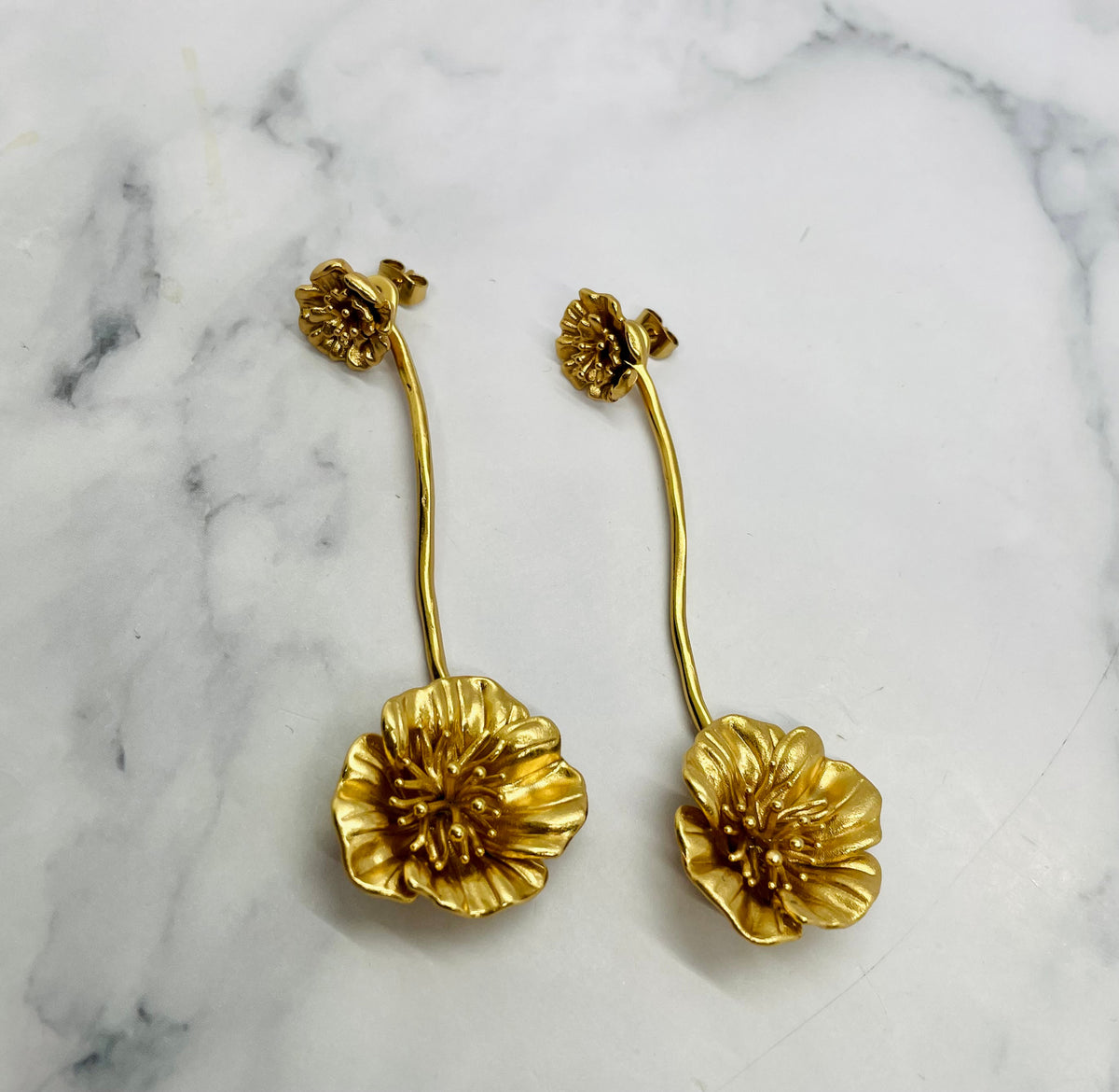 Goossens Paris Poppy Pendant Earrings at The Refashion