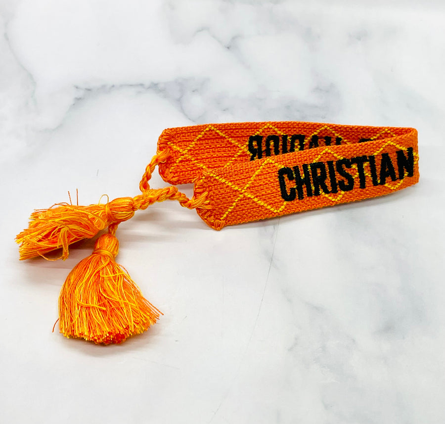DIOR J'Adore Orange Friendship Bracelet - Pre-Owned