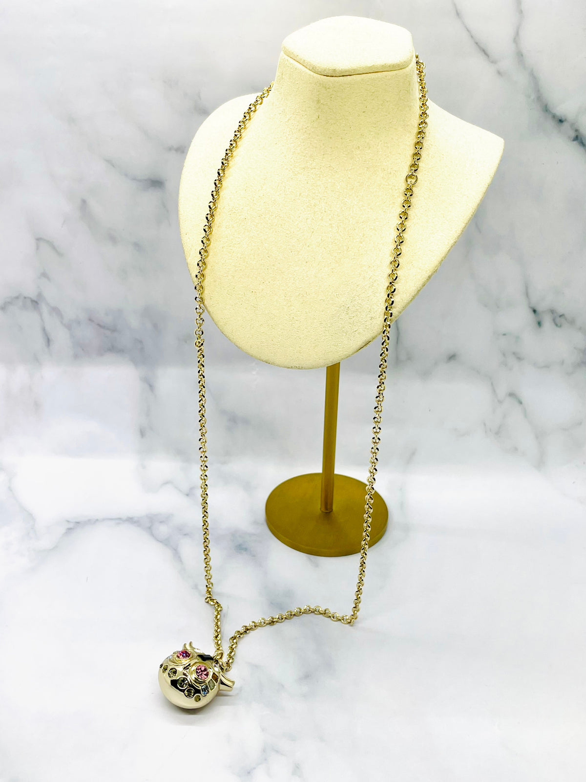 CHRISTIAN DIOR Rhinestone Owl Pendant Necklace - Pre-Owned — 2