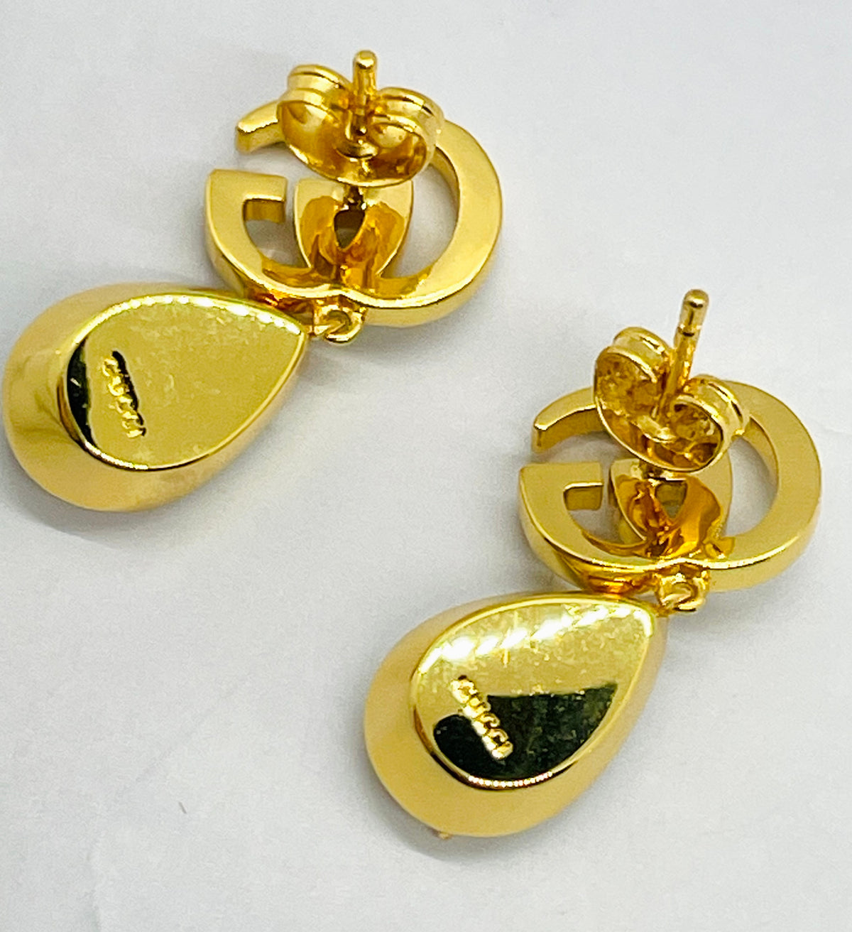 GUCCI GG Rhinestone Pendant Earrings - Pre-Owned — 4