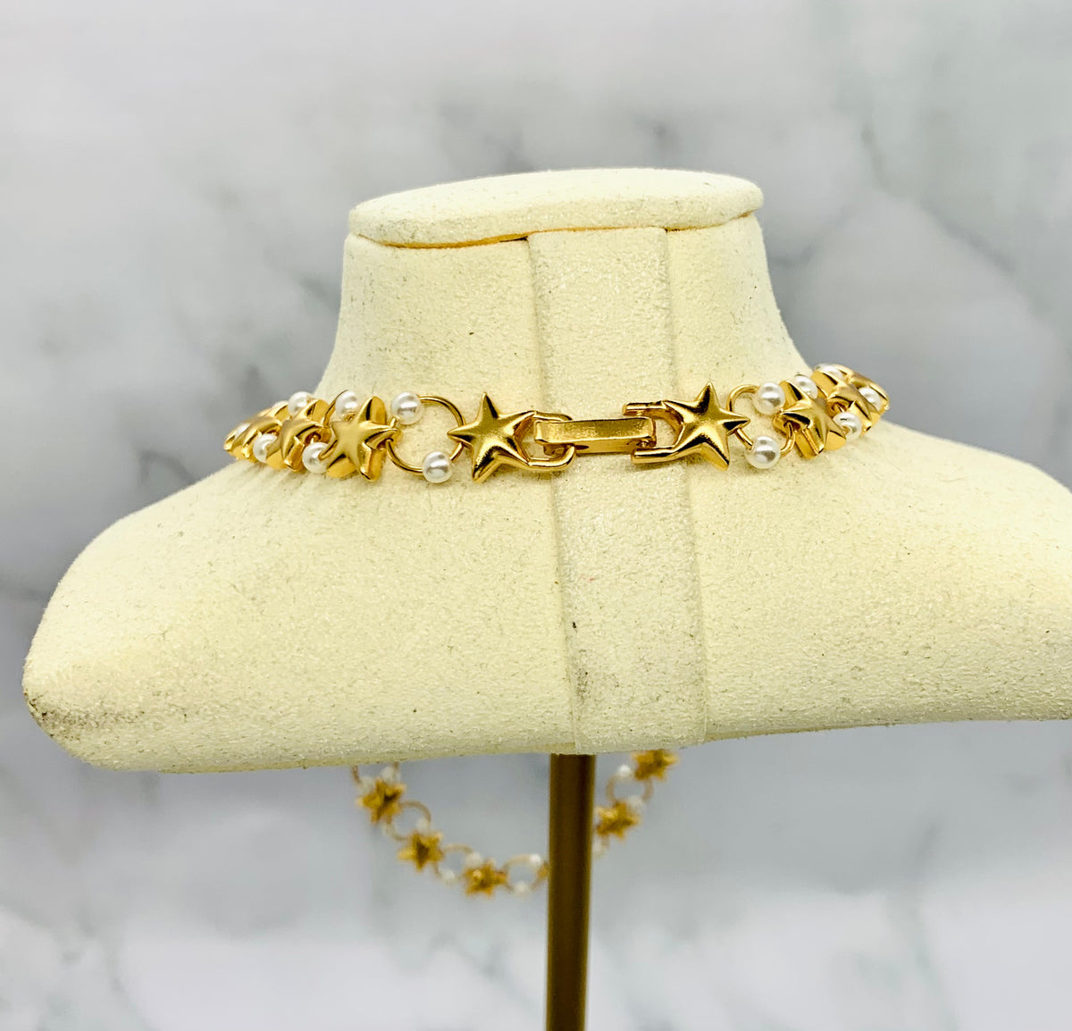 YSL YVES SAINT LAURENT Vintage Star Pearl Necklace - Pre-Owned — 3