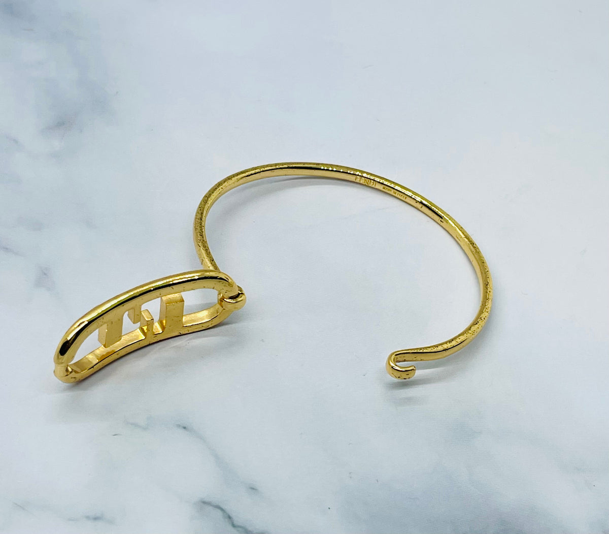 FENDI FF Rhinestone Monogram Bracelet - Pre-Owned — 3