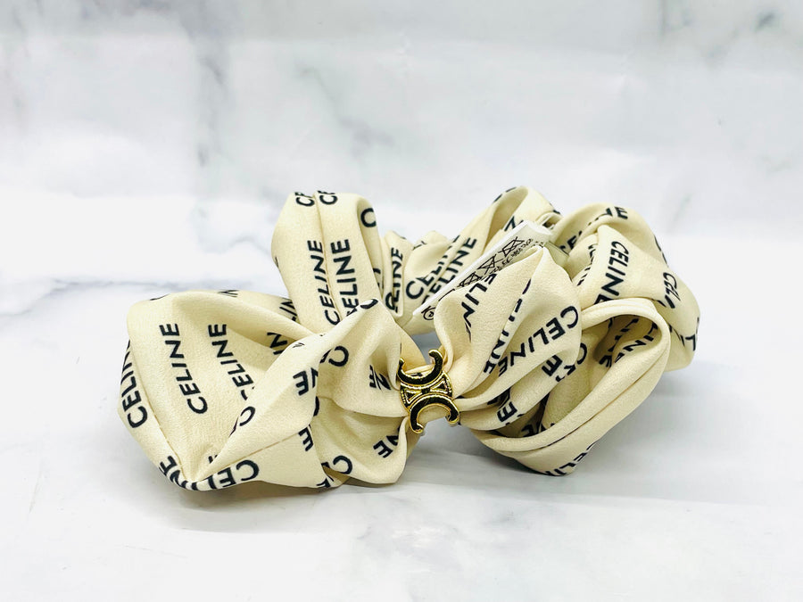 CELINE Monogram Hair Scrunchie - Pre-Owned — 1