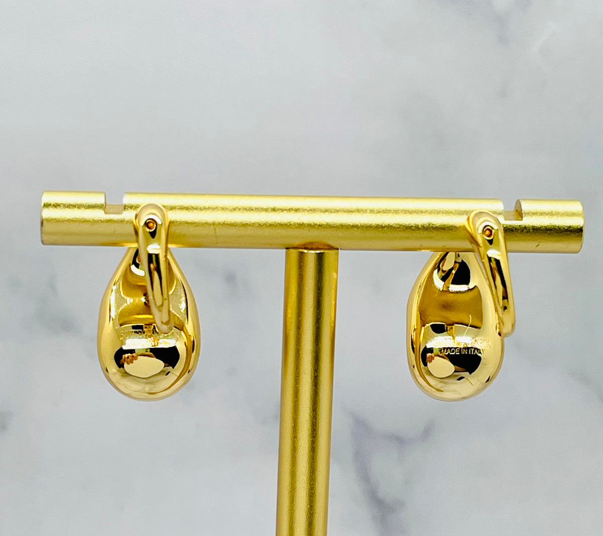 BOTTEGA VENETA Marbled Drop Earrings - Pre-Owned — 2