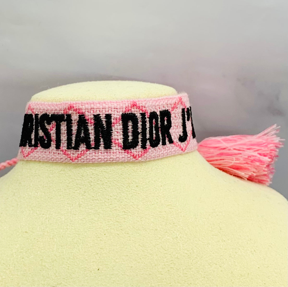 CHRISTIAN DIOR Pink Fabric Friendship Bracelet - Pre owned