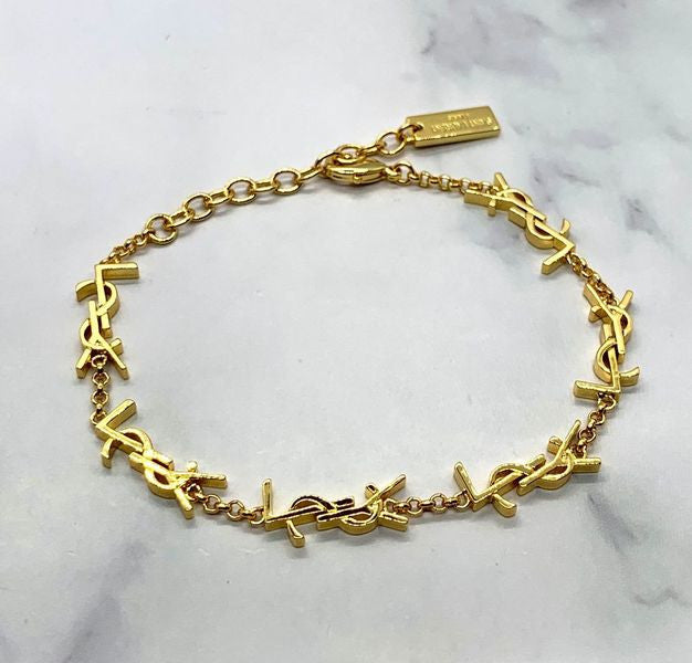 YSL YVES SAINT LAURENT Monogram Bracelet - Pre-Owned — 3