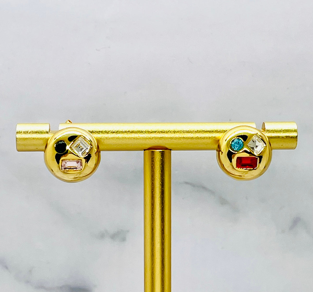 LOEWE Mismatch Rhinestone Earrings - Pre-Owned — 1