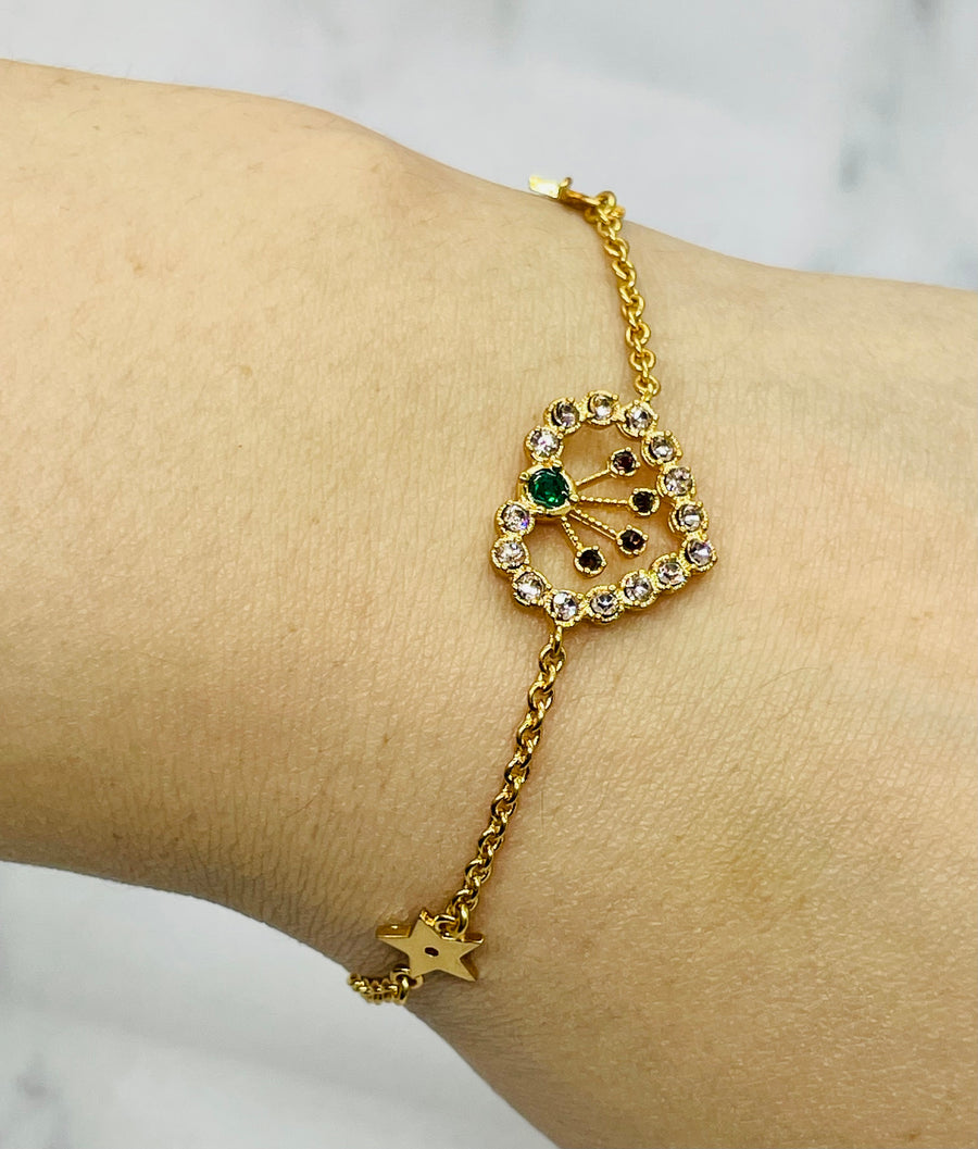 CHRISTIAN DIOR Heart Rhinestone Bracelet - Pre-Owned — 1