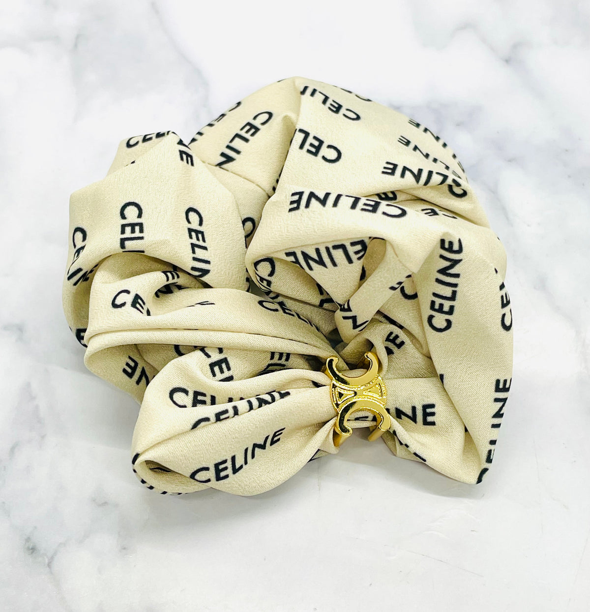 CELINE Monogram Hair Scrunchie - Pre-Owned — 2