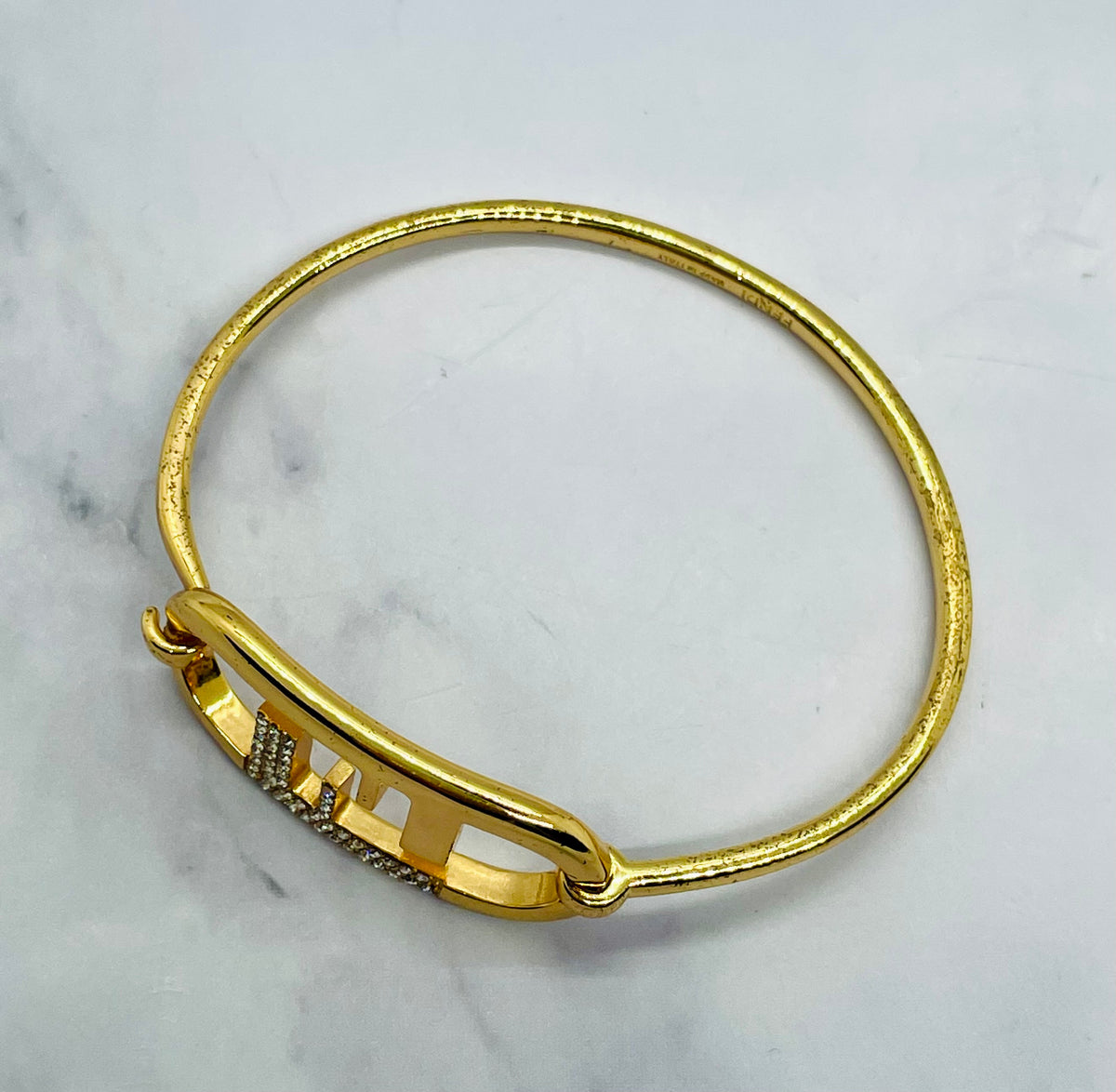 FENDI FF Rhinestone Monogram Bracelet - Pre-Owned — 6