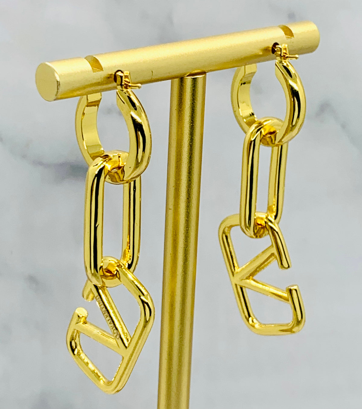 VALENTINO V Pendant Earrings - Pre-Owned — 2