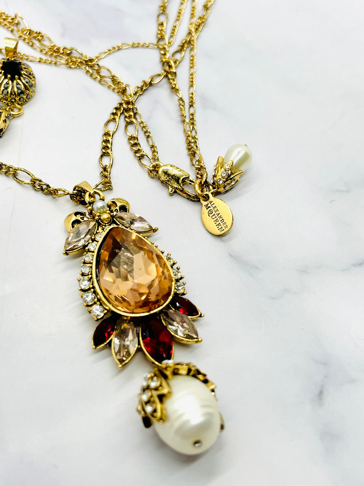 ALEXANDER MCQUEEN Layered Statement Pendant Necklace - Pre-Owned — 8