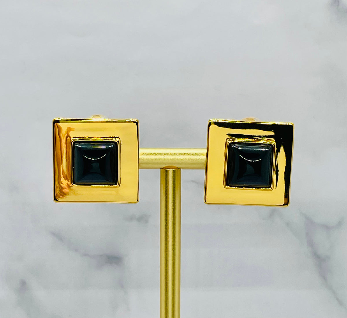 YSL YVES SAINT LAURENT Square Clip On Earrings - Pre-Owned — 7