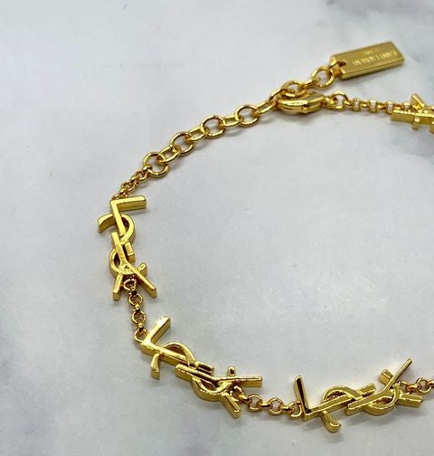 YSL YVES SAINT LAURENT Monogram Bracelet - Pre-Owned — 2