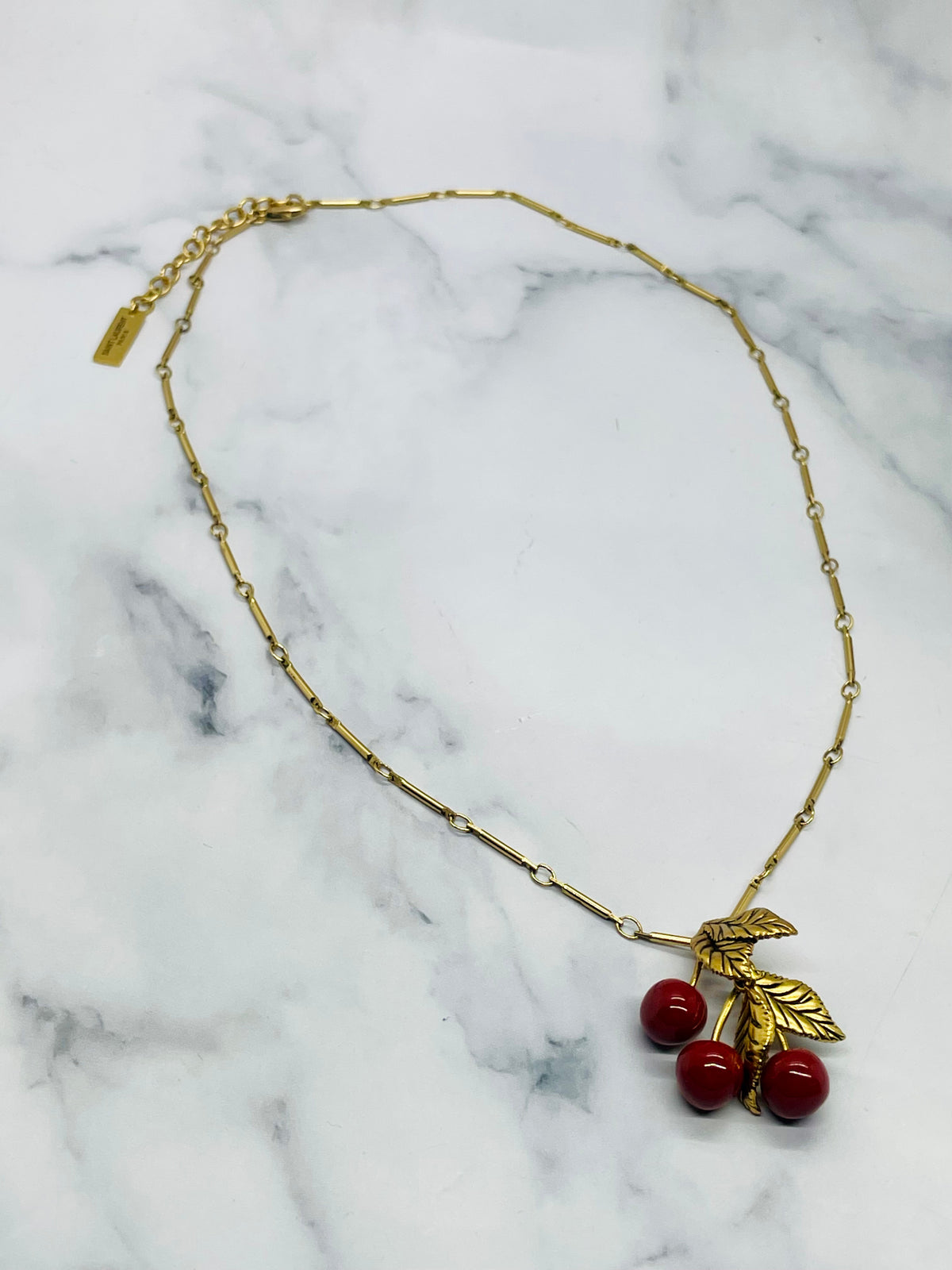 YSL YVES SAINT LAURENT Cherry Pendant Necklace - Pre-Owned — 1