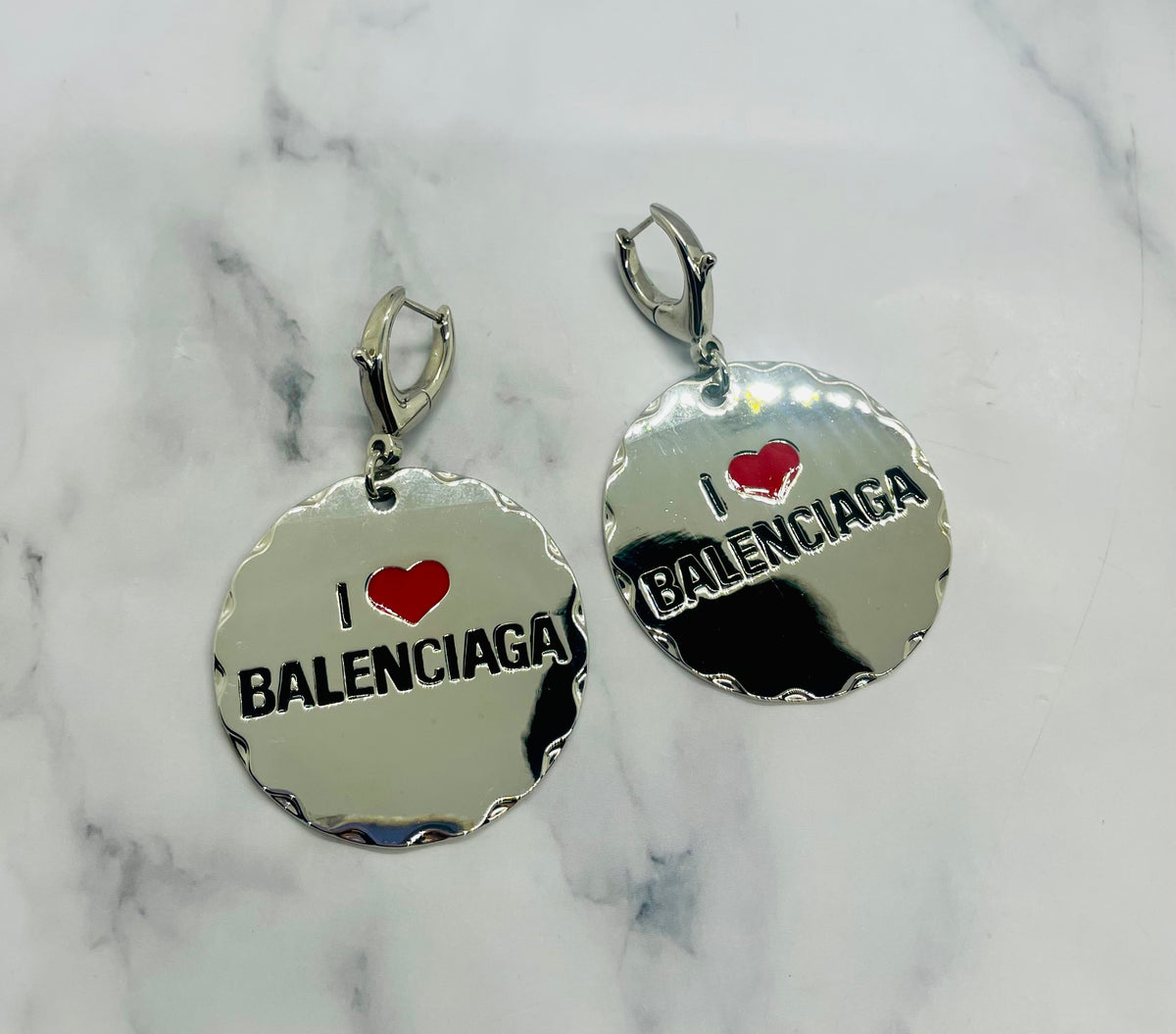 BALENCIAGA I Heart Keychain Style Earrings - Pre-Owned — 5