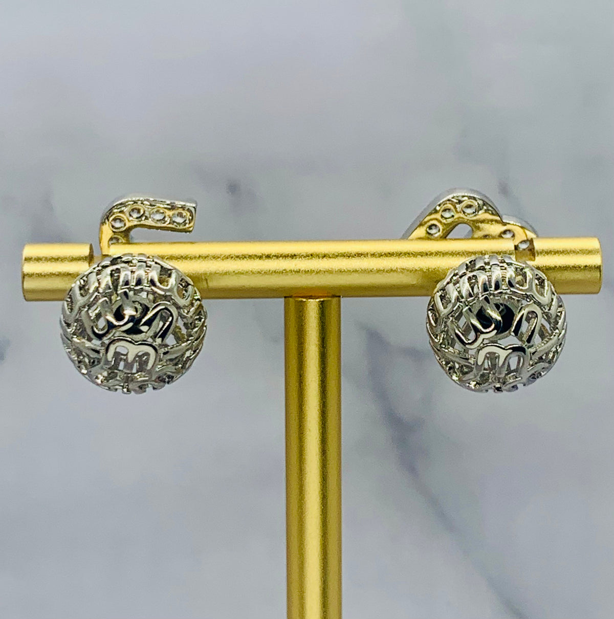 MIU MIU Silver Tone Earrings - Pre-Owned — 2
