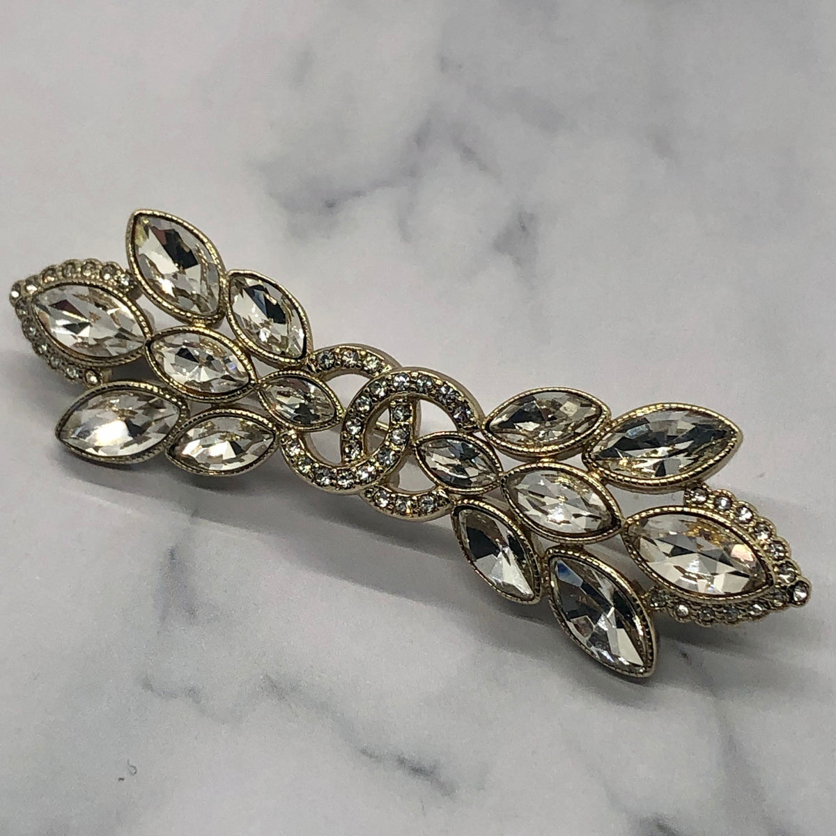 CHANEL CC Rhinestone Brooch Pin - Pre-Owned — 1