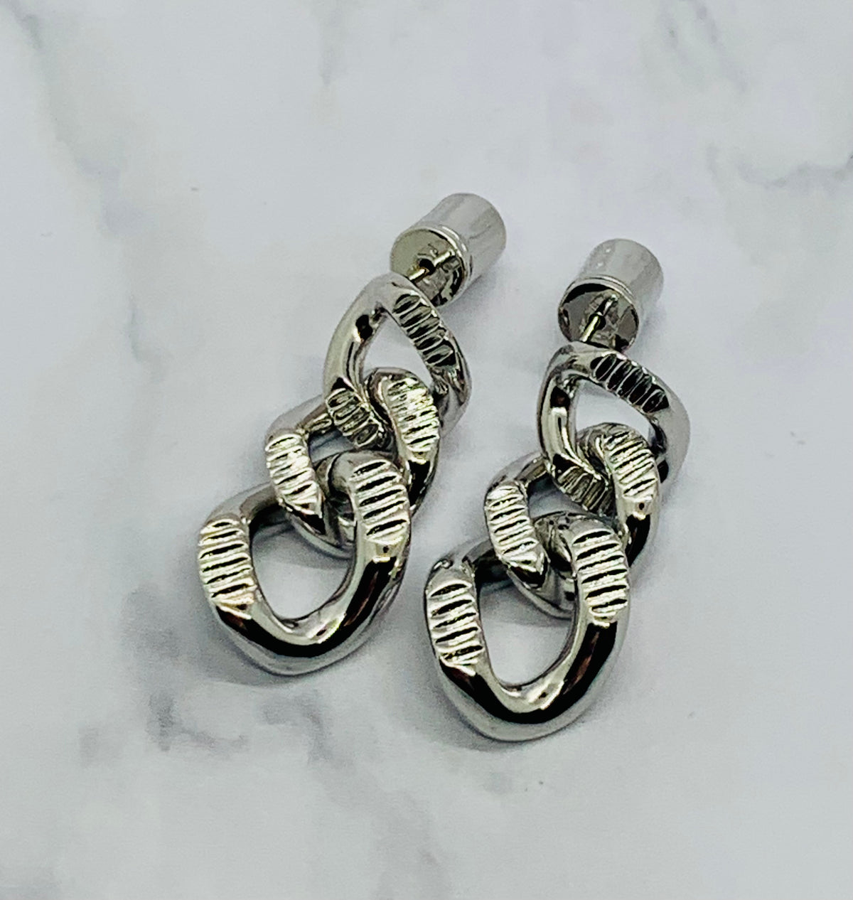 JIL SANDER Chain Pendant Earrings - Pre-Owned — 5