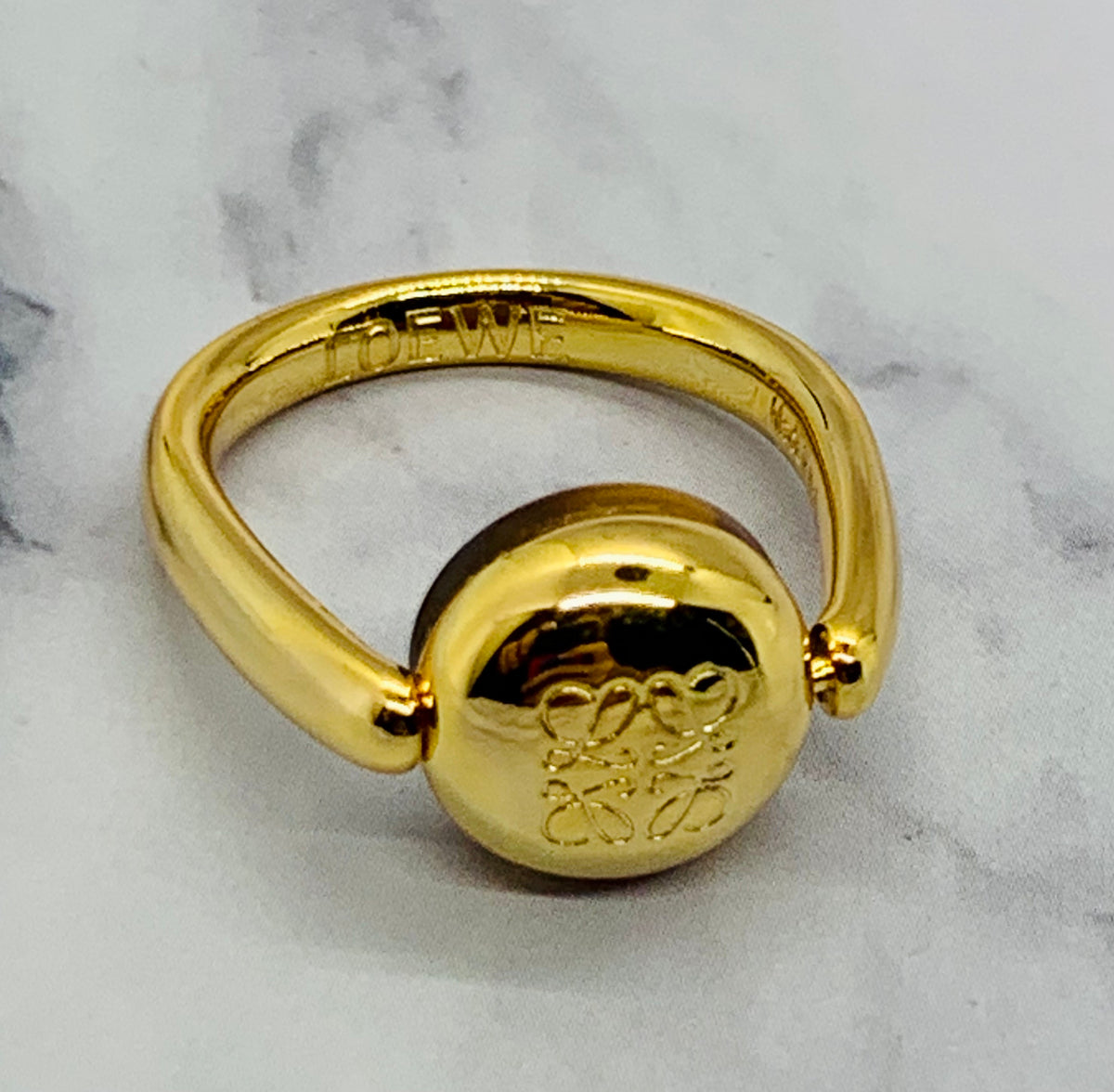 LOEWE Cat Eyes Rotating Ring sz 8 - Pre-Owned — 5