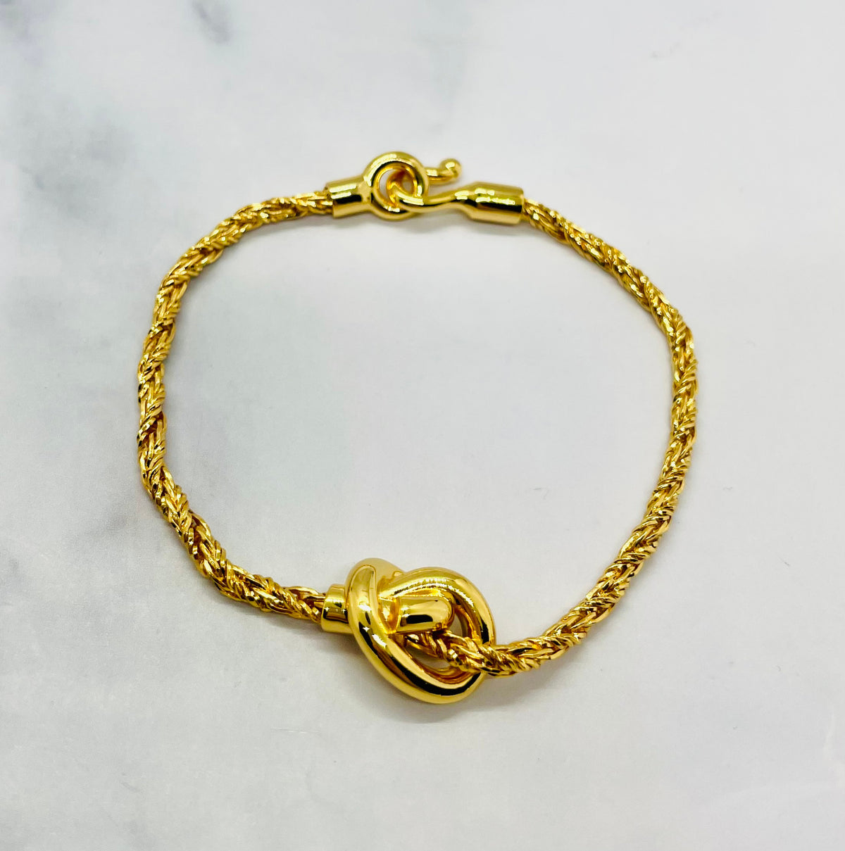 BOTTEGA VENETA Gold Tone Knot Bracelet - Pre-Owned — 4