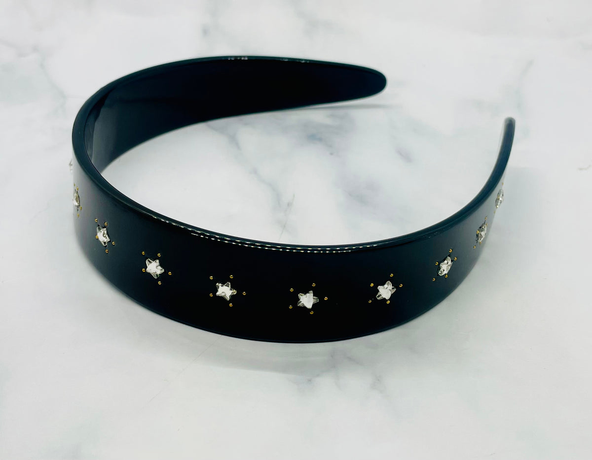 GUCCI GG Rhinestone Black Tone Hairband - Pre-Owned — 3